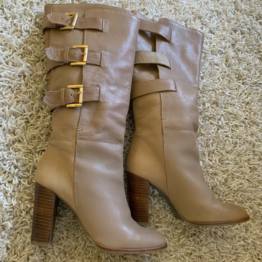 Zara leather boots
